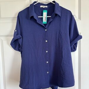 Beacon Royal Blue Collared Shirt